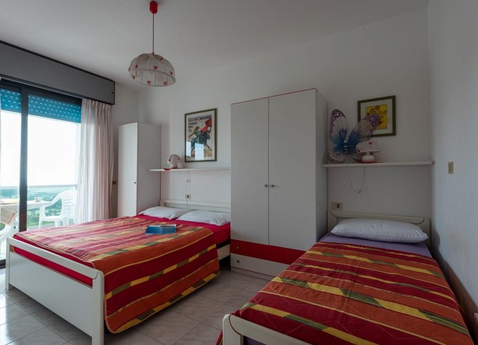 Residenz Luxor-Zweizimmerwohnung B5*+ mit seitlichem Meerblick