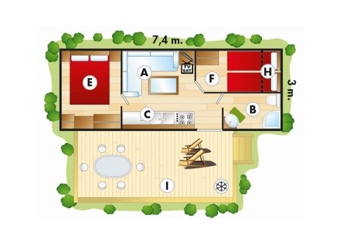 Ferienanlage Vela Blu Mobilehome Torcello Plus Gold Holiday 