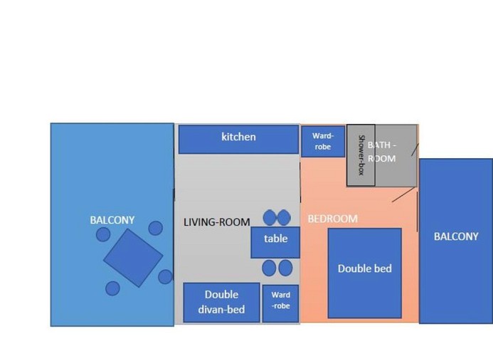 Residenz Viel Zweizimmer-Wohnung B