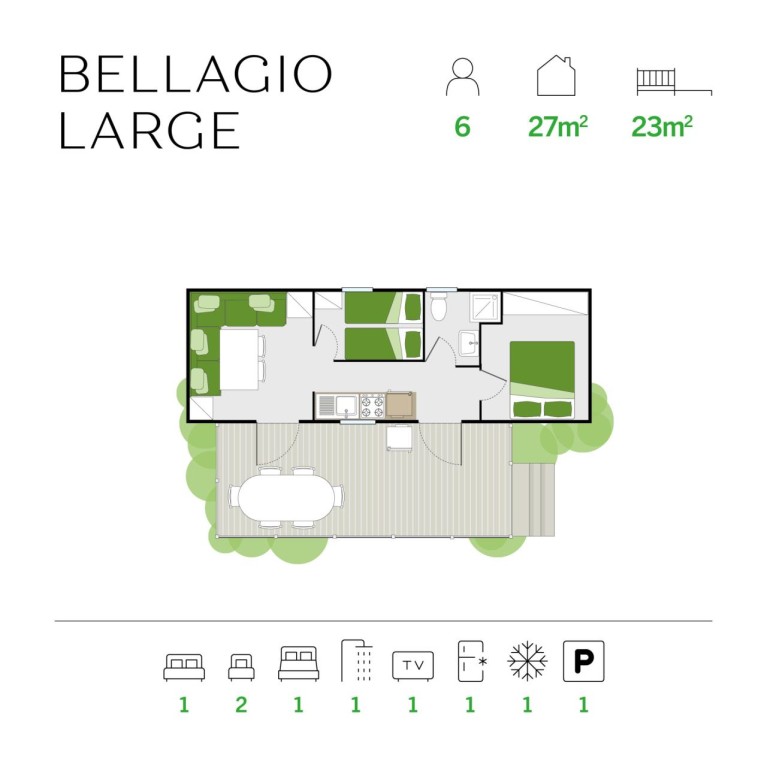 Barricata Holiday Village Mobilehome Bellagio Large