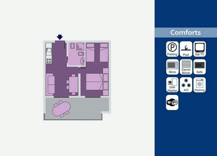 Residenz Bright Star Zweizimmer-Wohnung Executive