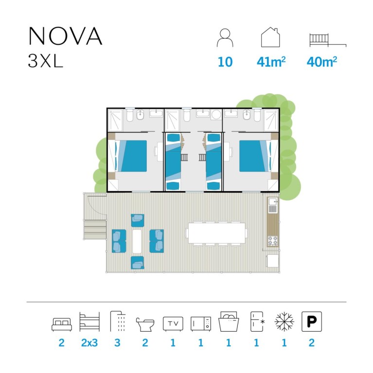 Feriendorf Isamar Mobilehome Nova XXL