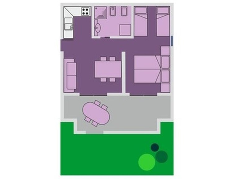 Residenz Villa Regina Zweizimmer-Wohnung Ovation mit Garten
