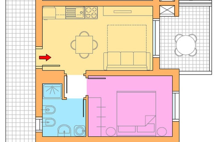 Villaggio A Mare Zweizimmer-Wohnung Bilo HR4