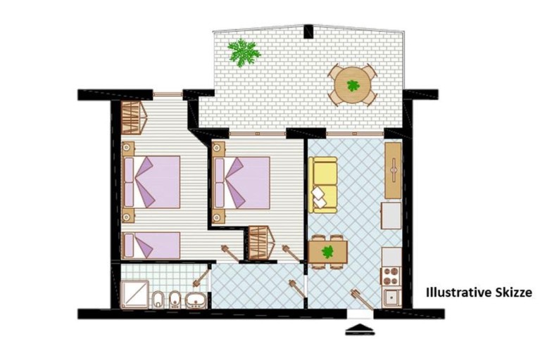Planetarium Resort Dreizimmer-Wohnung Trilo C6