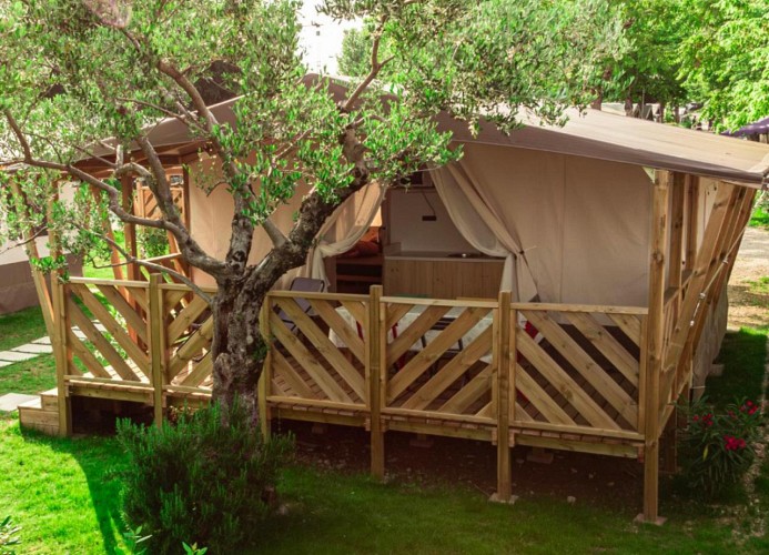Sereno Camping Holiday Wood Tent Glamping
