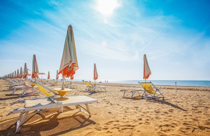 Liegen-am-Strand