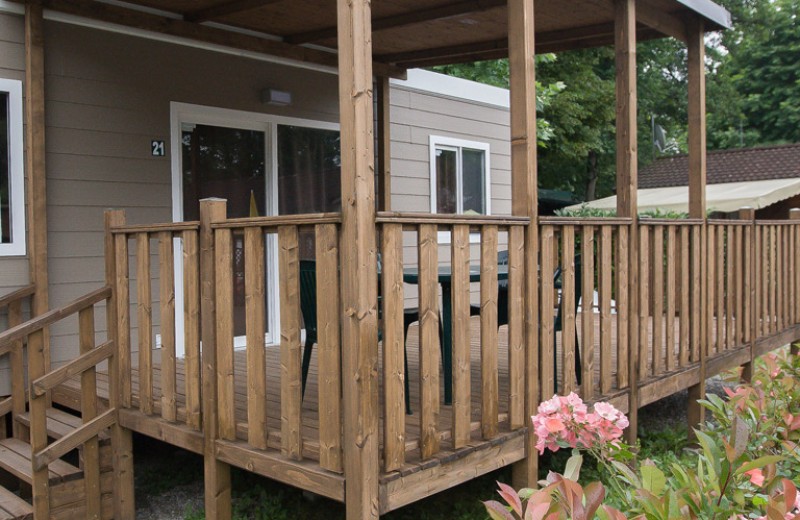 Camping Smeraldo Dormeletto Mobilehome Luxury mit Seeblick